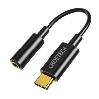  Adapteris Choetech AUX003 USB-C to 3.5mm black 